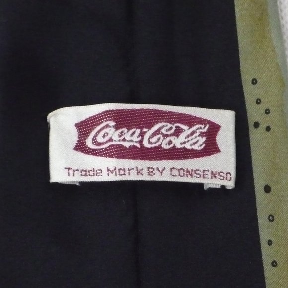 COCA COLA TIE 100% CREPE DE CHINE - Picture 3 of 6